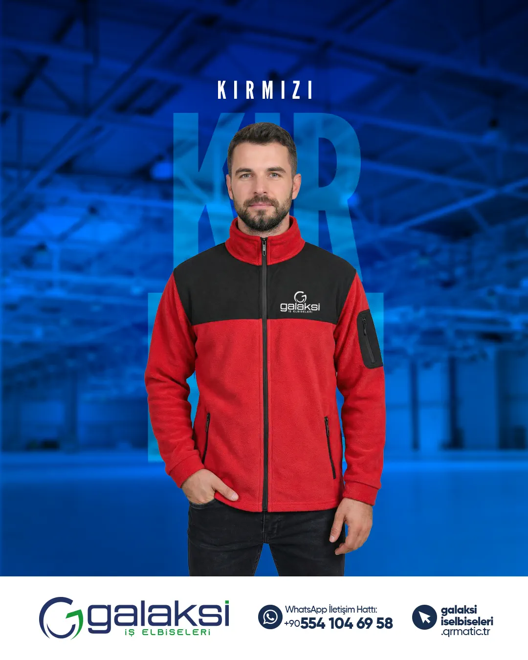 Softshell Polar Ceket Kırmızı (10 Adet)