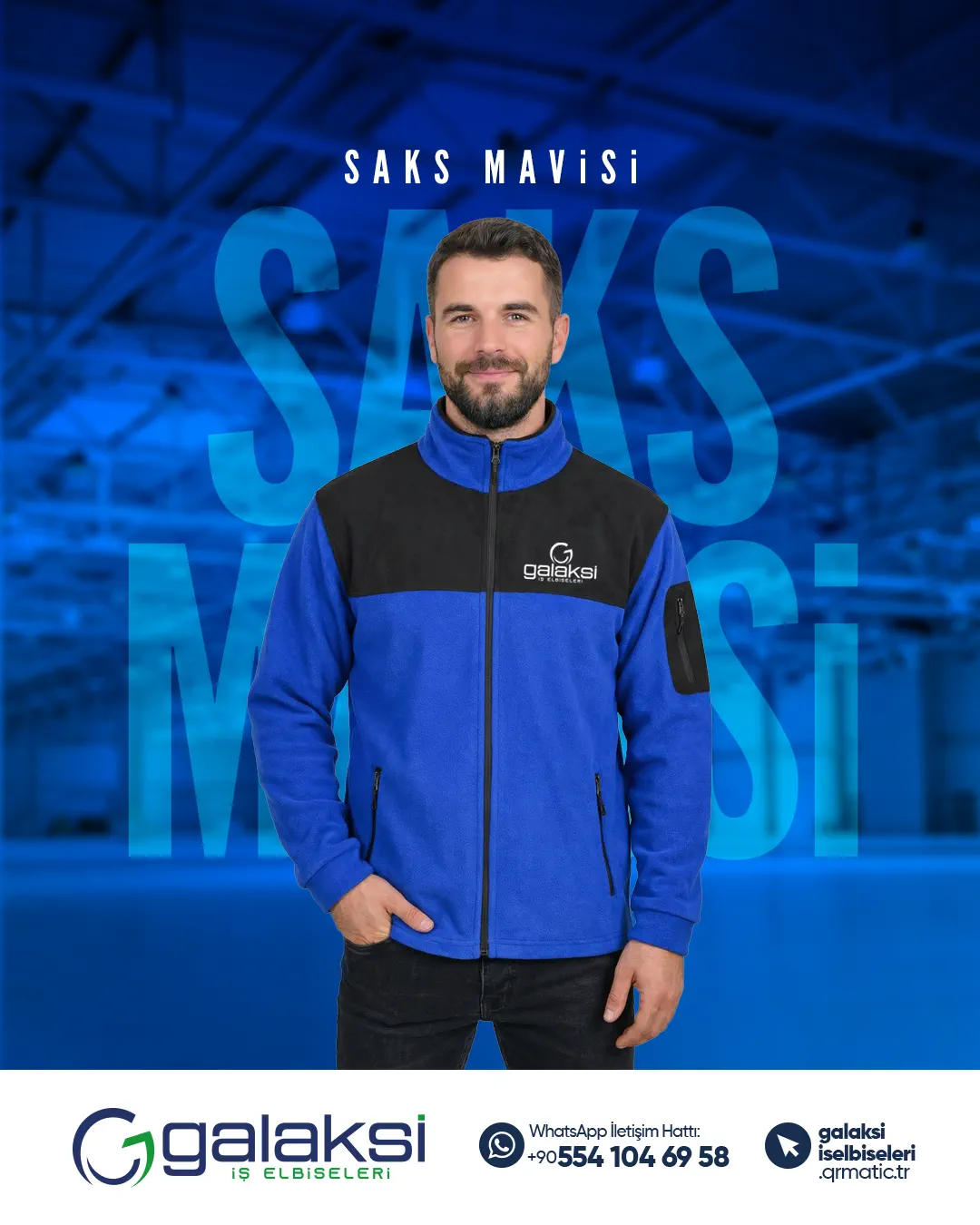 Softshell Polar Ceket Saks Mavisi (10 Adet)