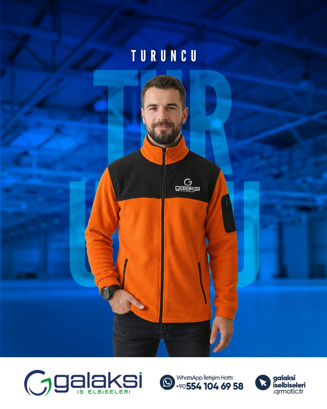Softshell Polar Ceket Turuncu (10 Adet)