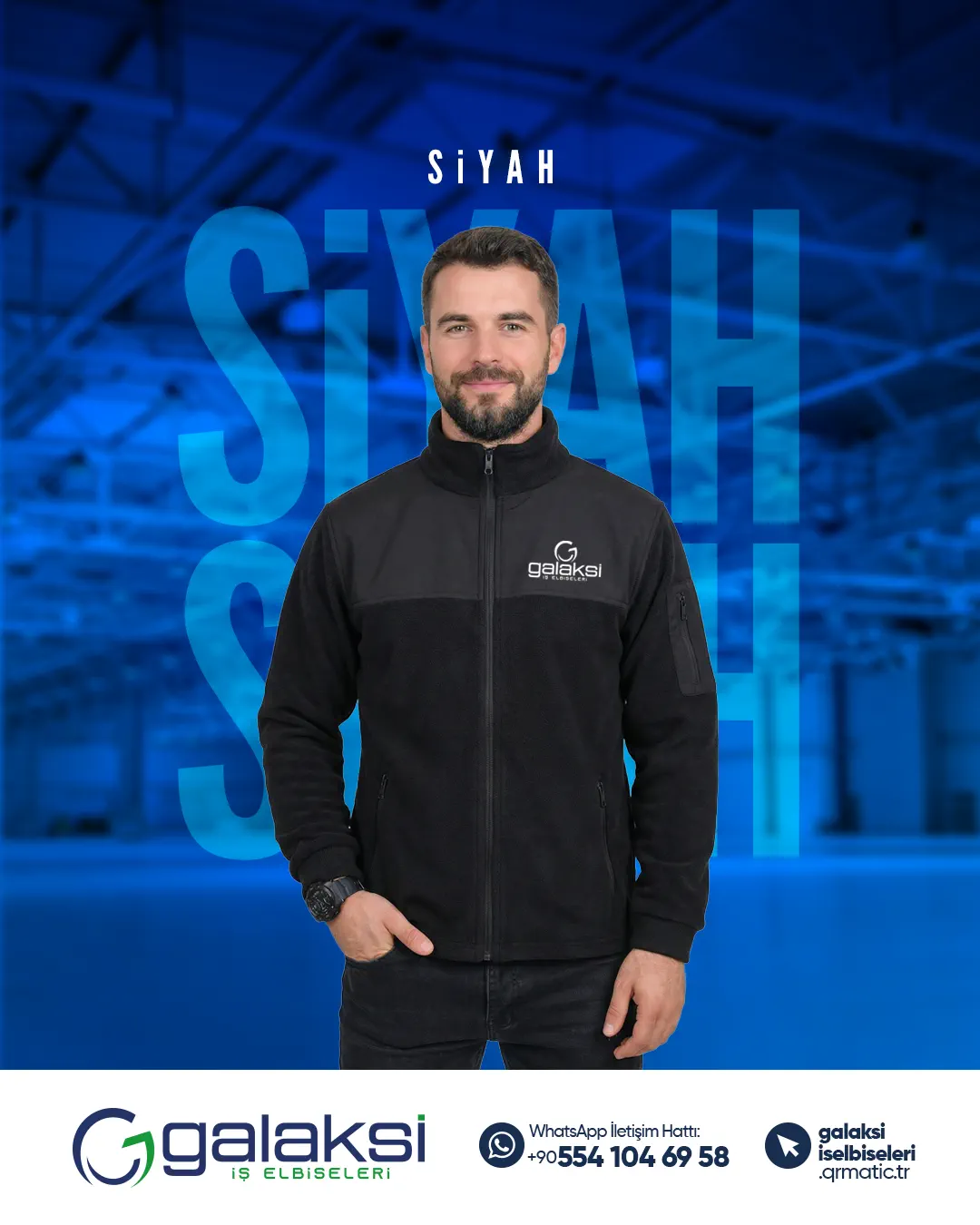 Softshell Polar Ceket Siyah (10 Adet)