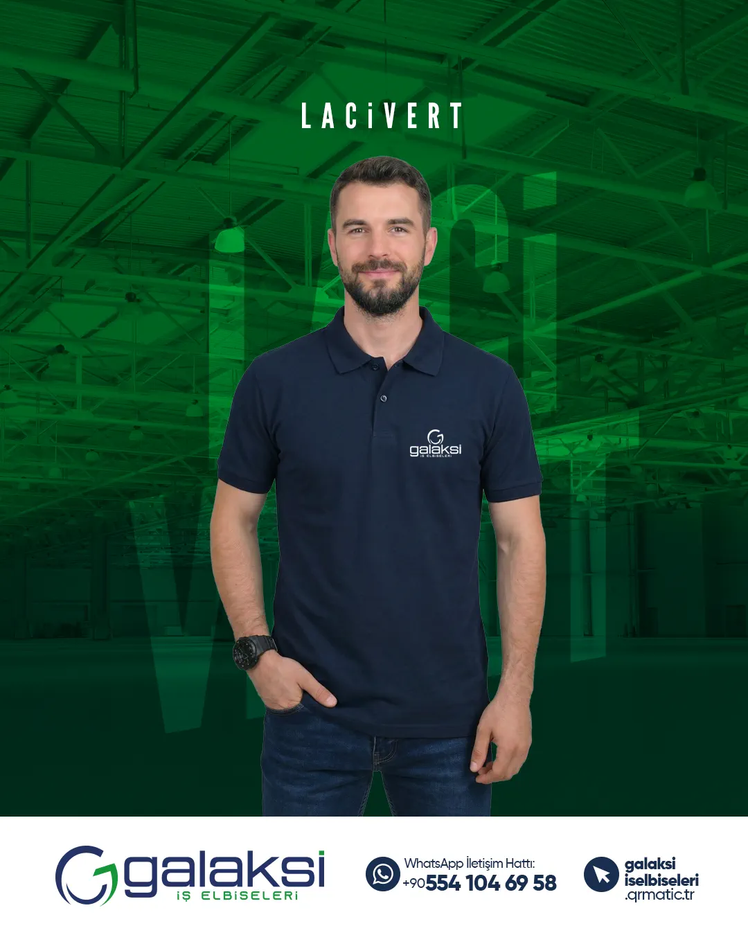 Lacos Tişört Lacivert (10 Adet)