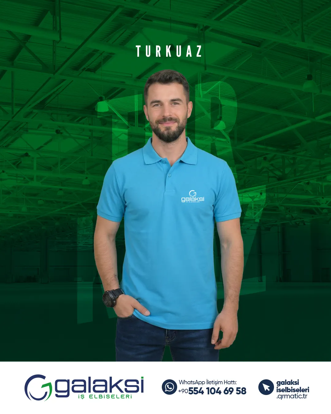 Lacos Tişört Turkuaz (10 Adet)