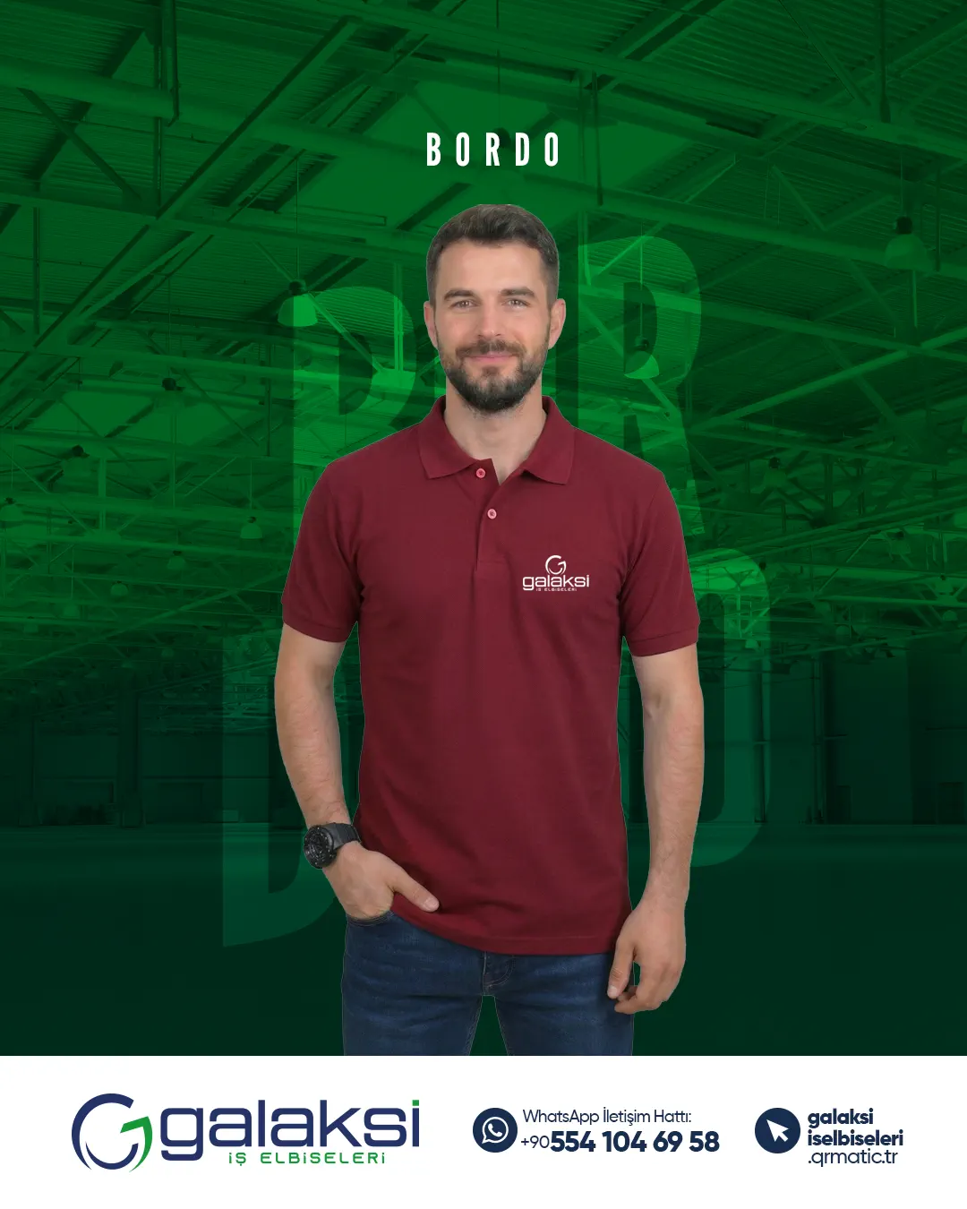 Lacos Tişört Bordo (10 Adet)