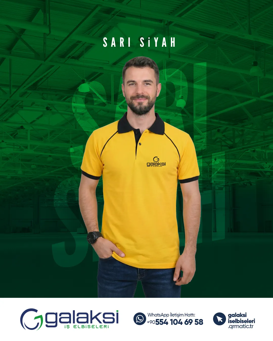 Lacos Tişört Sarı Siyah (10 Adet)