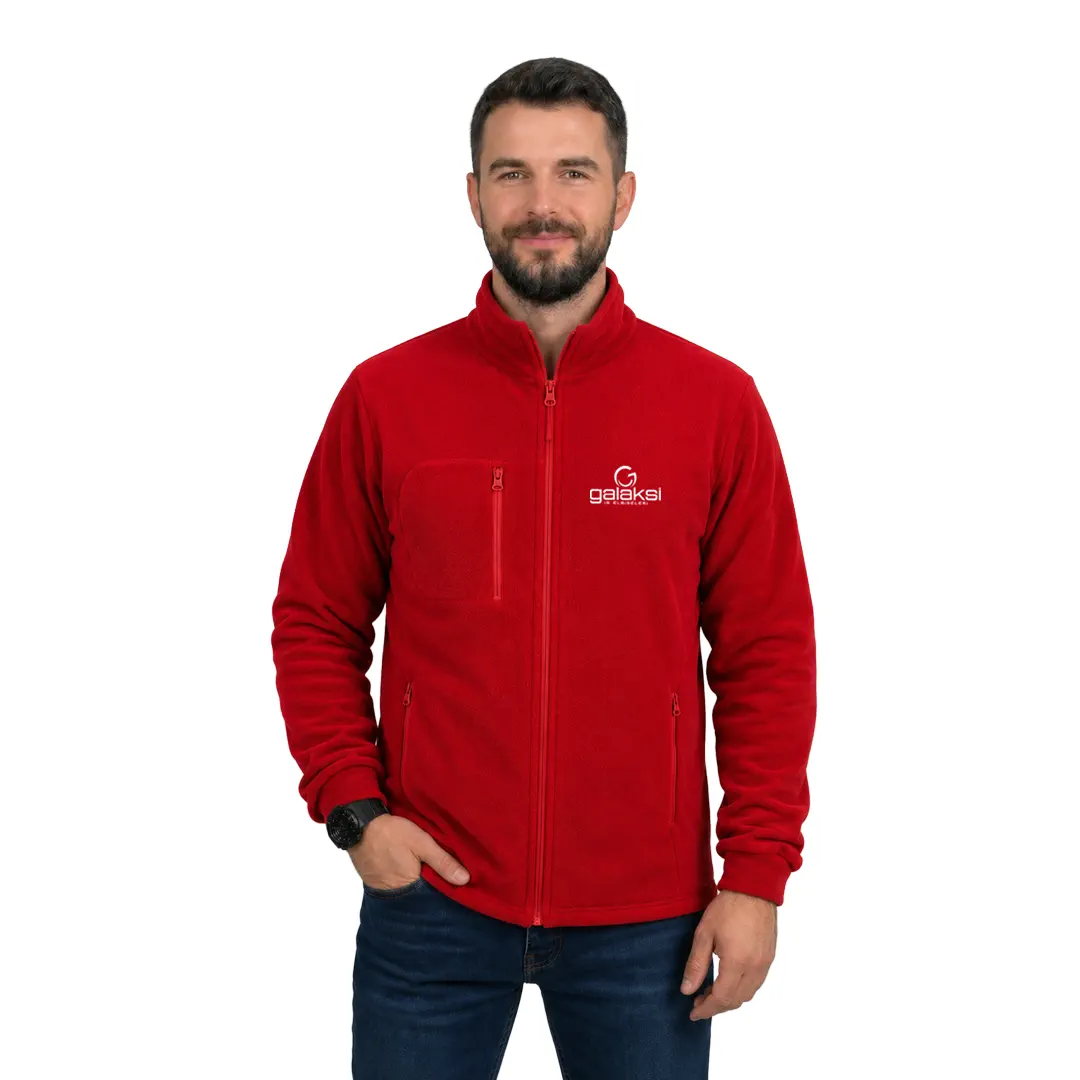 Polar Ceket Kırmızı (10 Adet)
